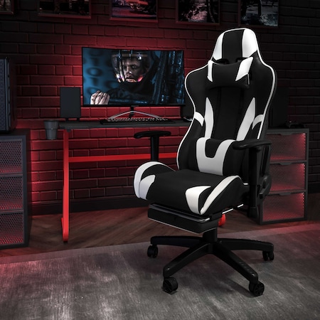 Flash Furniture Red Gaming Desk and Chair Set BLN-X30RSG1030-BK-GG